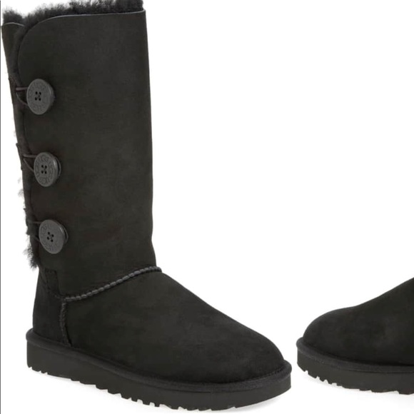 UGG Shoes - Ugg Bailey Button Triplet Genuine Shearling Boot
